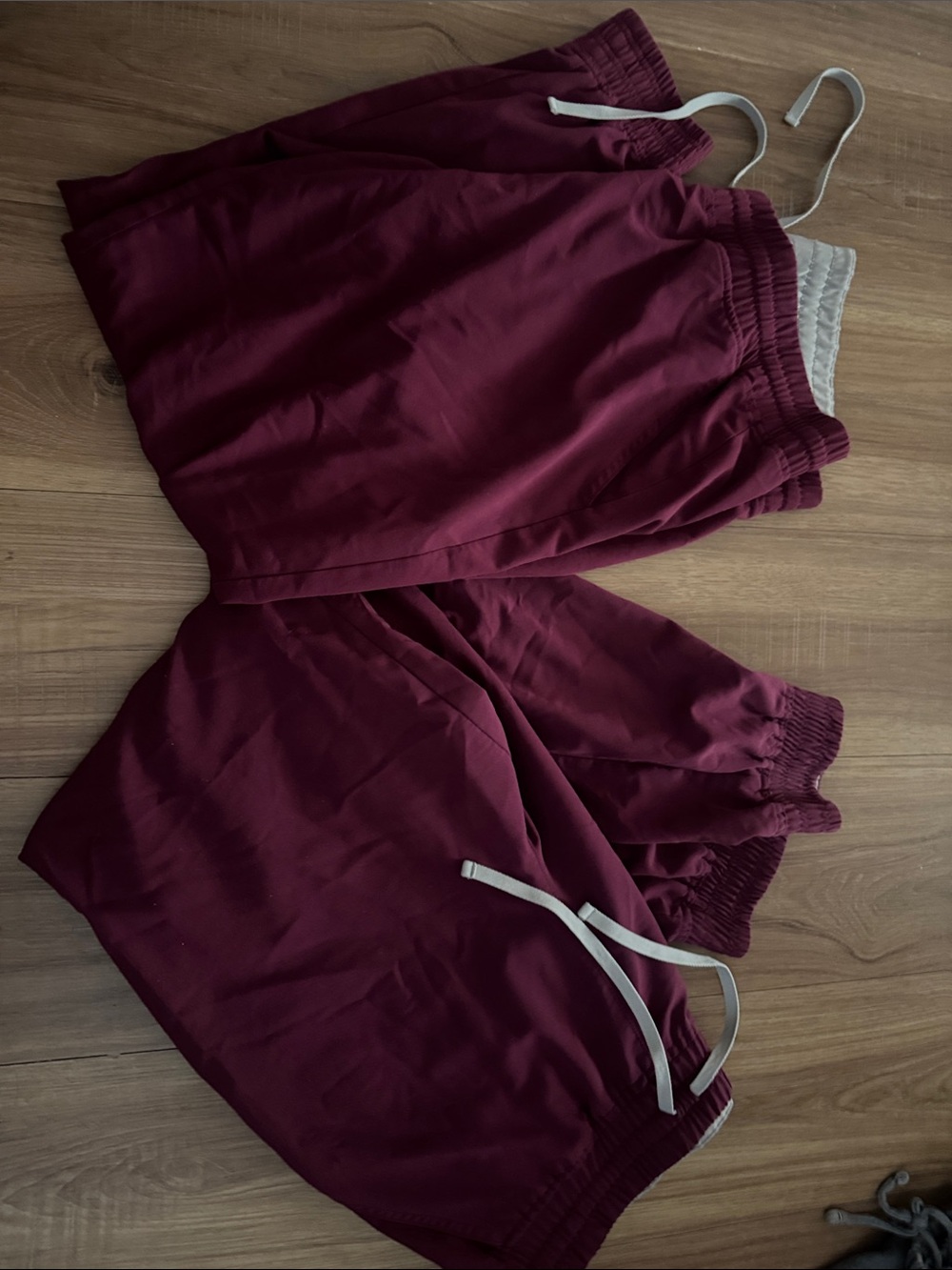 Women’s Maroon Casual Drawstring scrubs